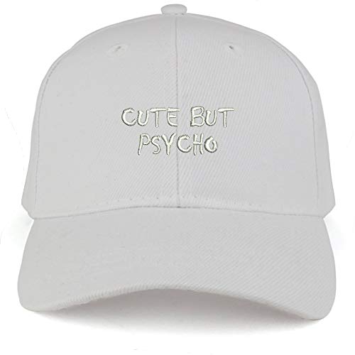 Trendy Apparel Shop Cute But Psycho Small Embroidered Youth Size Kids Structured Baseball Cap