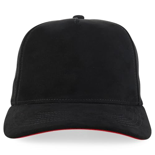 Trendy Apparel Shop 5 Panel Structured Soft Suede Snapback Ball Cap