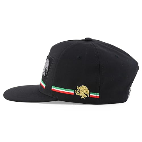 Trendy Apparel Shop MEX 3D Embroidered Flatbill Snapback Cap