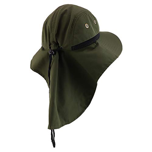Trendy Apparel Shop XXL Oversized Large Polyester Fishing Cap with Neck Flap