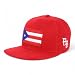 Trendy Apparel Shop Puerto Rico Embroidered Round Flat Bill Snapback Cap