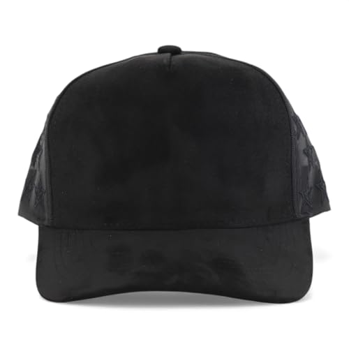 Trendy Apparel Shop 5 Panel Structured Soft Suede Snapback Ball Cap