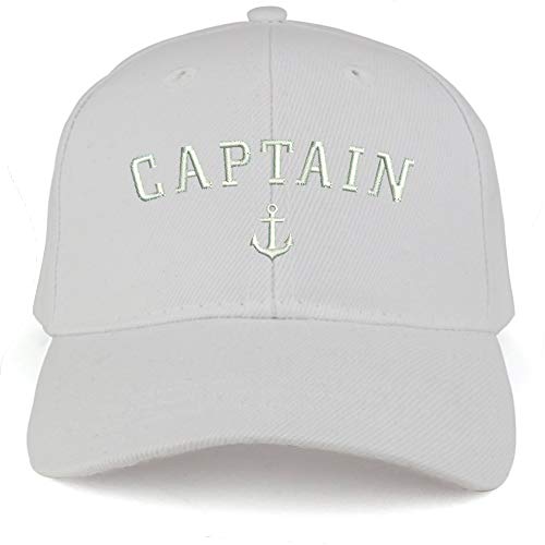 Trendy Apparel Shop Captain Anchor Embroidered Youth Size Kids Structured Baseball Cap