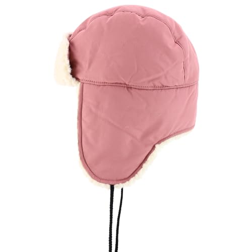 Trendy Apprel Shop Warm Winter Fur Ear Flaps Sherpa Lined Trooper Hat