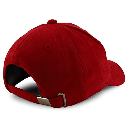 Trendy Apparel Shop Plain Faux Suede Leather Adjustable Structured Baseball Cap