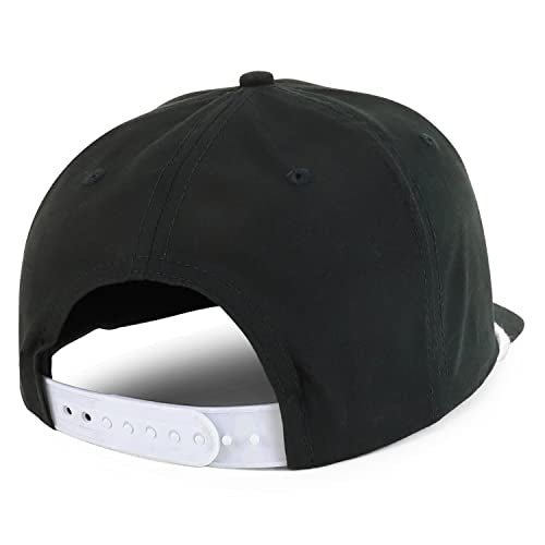 Trendy Apparel Shop 5 Panel Golf Snapback Cap with Contrasting Rope