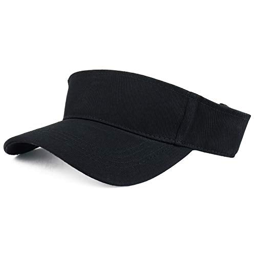 Trendy Apparel Shop XXL Oversize Solid Cotton Adjustable Sun Visor