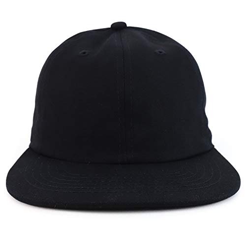 Trendy Apparel Shop Plain Casual Solid Color Low Profile Cotton Snapback Cap