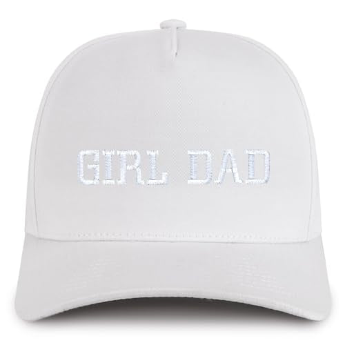 Trendy Apparel Shop Girl Dad Embroidered 5 Panel High Profile Structured Snapback Cap