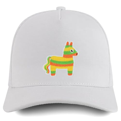 Trendy Apparel Shop Mexican Fiesta Pinata Donkey Embroidered Patch Trucker Cap