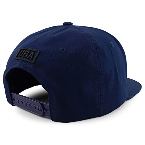 Trendy Apparel Shop Money Eagle Embroidered Flatbill Snapback Baseball Cap