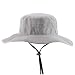 Trendy Apparel Shop Outdoor Large Brim Micro Mesh Performance Boonie Bucket Hat with Strap