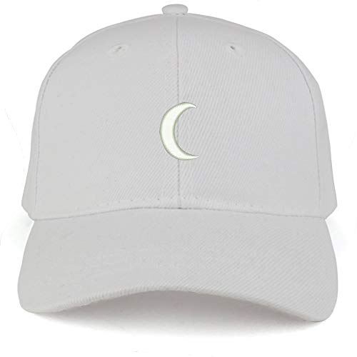 Trendy Apparel Shop Crescent Moon Embroidered Youth Size Kids Structured Baseball Cap