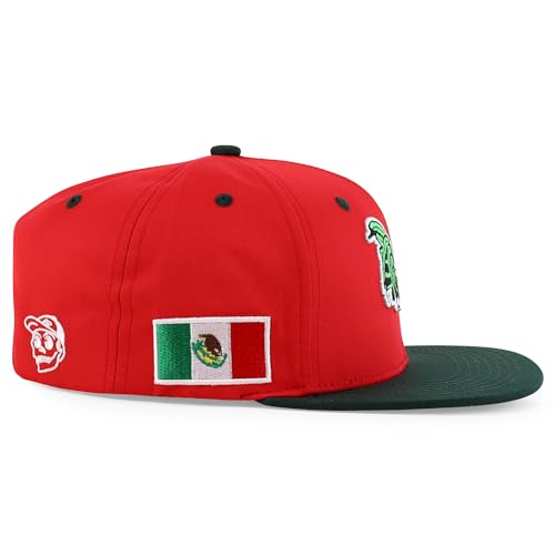 Trendy Apparel Shop 3D Rooster Embroidered Flat Bill Snapback Cap