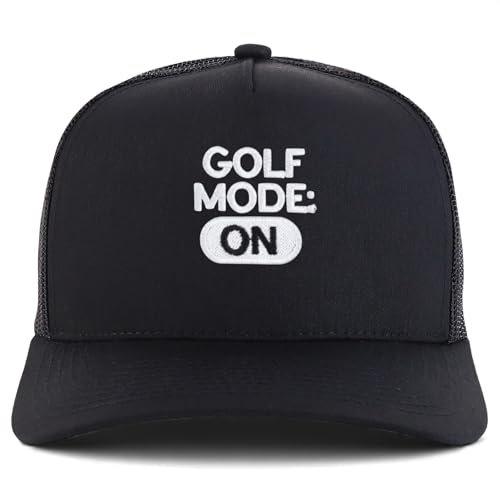 Trendy Apparel Shop Golf Mode On Embroidered 5 Panel Snapback Trucker Cap