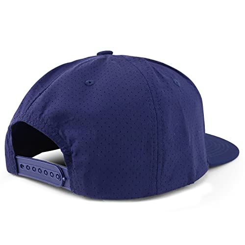 Trendy Apparel Shop XXL Oversize Laser Punching Mesh Back Flatbill Baseball Cap