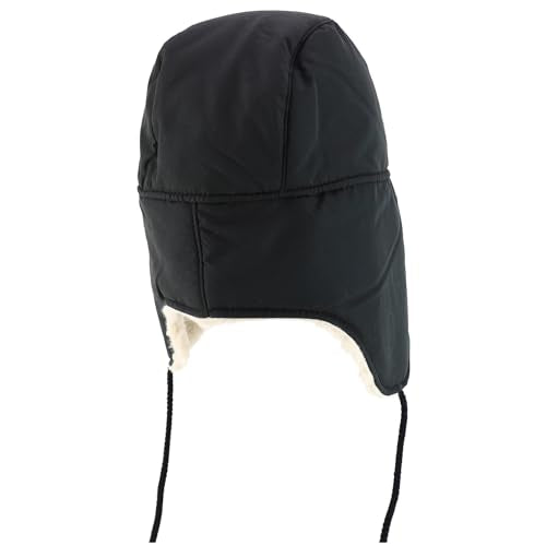 Trendy Apprel Shop Warm Winter Fur Ear Flaps Sherpa Lined Trooper Hat
