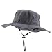 Trendy Apparel Shop Outdoor Large Brim Micro Mesh Performance Boonie Bucket Hat with Strap