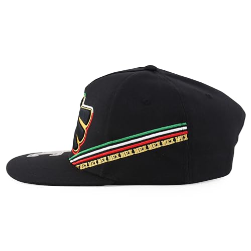 Trendy Apparel Shop Mexico Eagle Embroidered Flatbill Snapback Cap