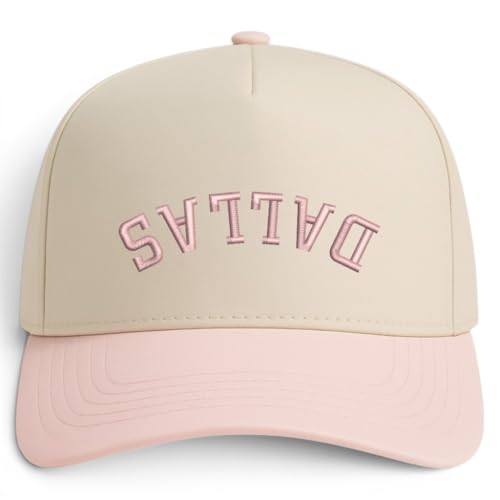 Trendy Apparel Shop Dallas Upside Down Embroidered 5 Panel Two Tone Vintage Ball Cap