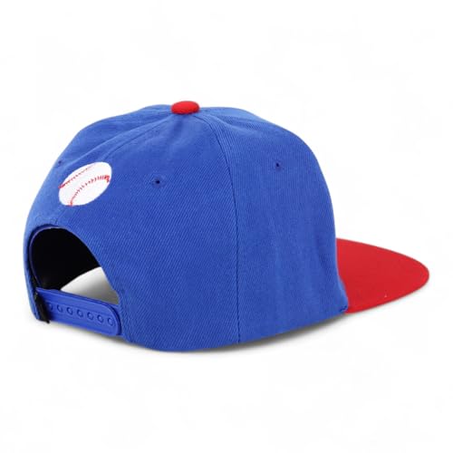 Trendy Apparel Shop Puerto Rico Embroidered Round Flat Bill Snapback Cap