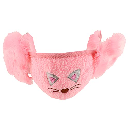 Trendy Apparel Shop Kids Winter Animal Face Breathable Cat Mask & Earmuffs