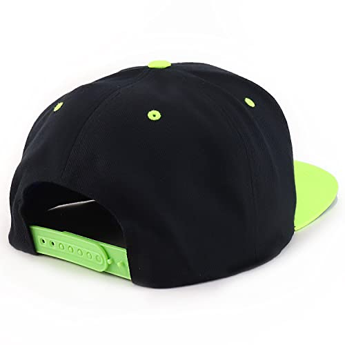 Trendy Apparel Shop Flexfit Oversize XXL Structured Blank Flatbill Snapback Cap