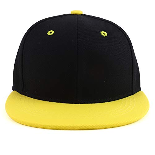 Trendy Apparel Shop Infant to Toddler Kid's Plain Structured Flatbill Snapback Cap