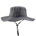 Trendy Apparel Shop Outdoor Large Brim Micro Mesh Performance Boonie Bucket Hat with Strap