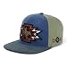 Trendy Apparel Shop Rodeo Design Embroidered Washed Cotton Flat Bill Snapback Cap