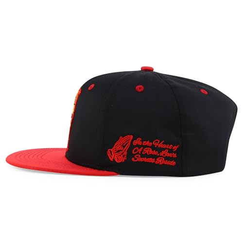 Trendy Apparel Shop 3D Rooster Embroidered Flat Bill Snapback Cap