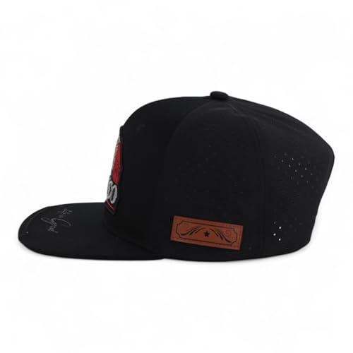 Trendy Apparel Shop Mexico Eagle Embroidered Laser Punching Mesh Back Flatbill Snapback Cap
