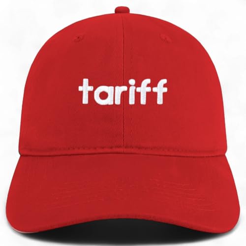 Trendy Apparel Shop Tariff Embroidered Cotton Unstructured Low Profile Dad Hat