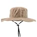 Trendy Apparel Shop Outdoor Large Brim Micro Mesh Performance Boonie Bucket Hat with Strap