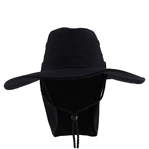Trendy Apparel Shop XXL Oversize Cowboy Style Cap with Neck Flap