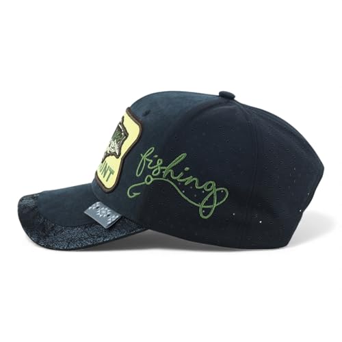 Trendy Apparel Shop Bass Embroidered Mesh Back Baseball Cap