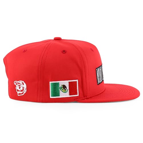 Trendy Apparel Shop Mexico Guadalupe Embroidered Flat Bill Snapback Cap