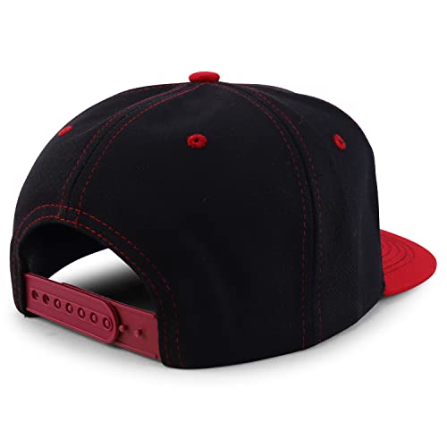 Trendy Apparel Shop Good Vibes Marijuana Leaf Embroidered Flatbill Baseball Cap