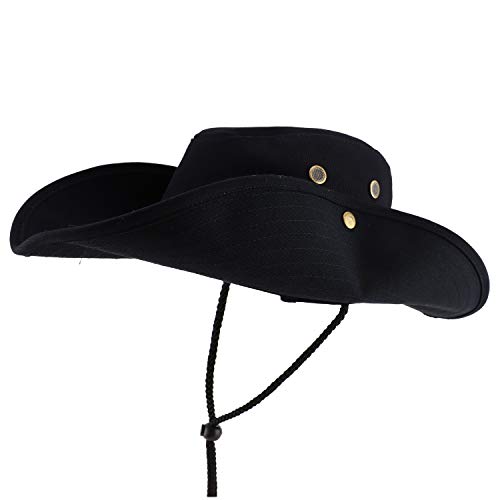 Trendy Apparel Shop XXL Oversize Cowboy Style Cap with Neck Flap