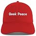 Trendy Apparel Shop Seek Peace Embroidered Cotton Unstructured Low Profile Dad Hat