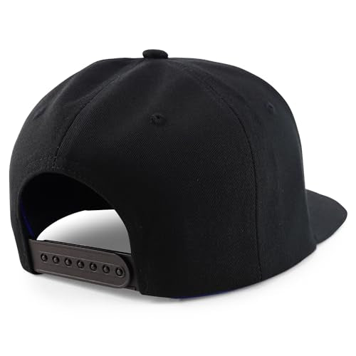 Trendy Apparel Shop 6 Panel Number 1 Rading 3D Embroidered Flat Bill Snapback Cap
