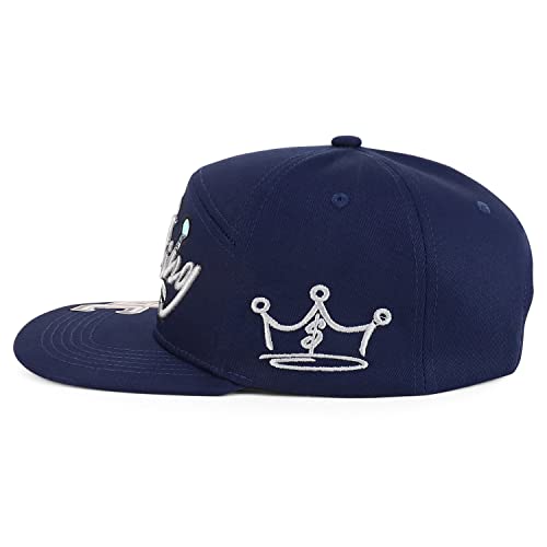 Trendy Apparel Shop Crown Cash King Embroidered Flatbill Snapback Cap