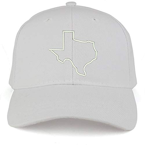 Trendy Apparel Shop Texas State Outline Embroidered Youth Size Kids Structured Baseball Cap