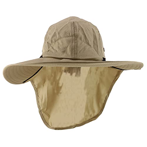 Trendy Apparel Shop Outdoorsman Sport Activity Large Bill Flap Boonie Mesh Cap
