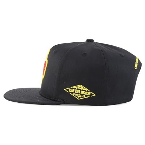 Trendy Apparel Shop Mexico El Tri Soccer Theme Embroidered Flatbill Snapback Cap