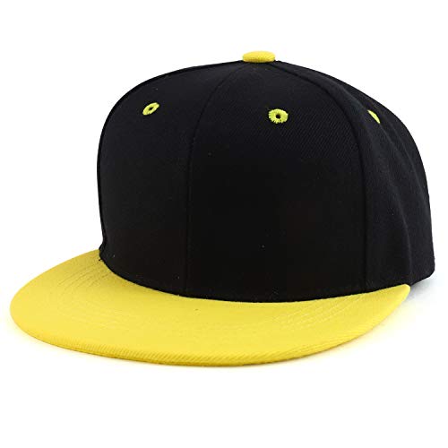 Trendy Apparel Shop Infant to Youth Plain Structured Flatbill Snapback Cap