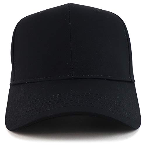 Trendy Apparel Shop High Profile Sturctured Plain Back Casual Baseball Cap