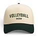 Trendy Apparel Shop Volleyball Mom and Dad Embroidered 5 Panel Two Tone Vintage Ball Cap
