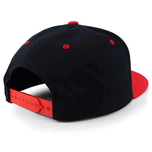 Trendy Apparel Shop Flexfit Brand 5 Panel Structured Blank Flatbill Snapback Cap