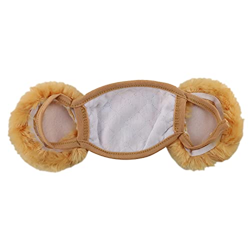 Trendy Apparel Shop Kids Winter Animal Face Breathable Bear Mask & Earmuffs